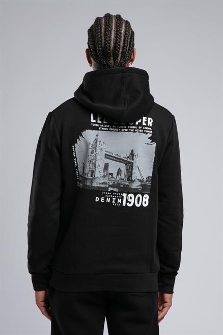 Art Erkek Kapüşonlu Sweatshirt Siyah