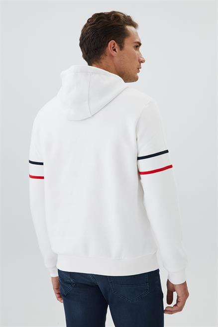 Athel Erkek Sweatshırt Beyaz 