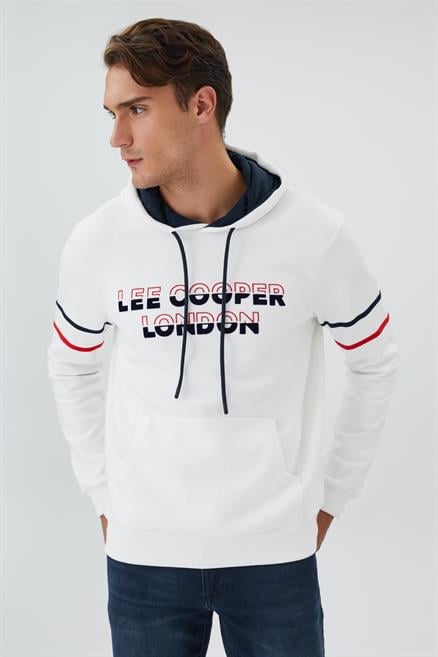 Athel Erkek Sweatshırt Beyaz 