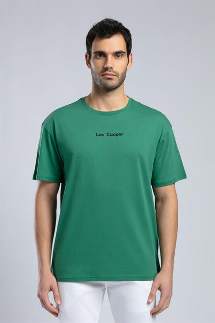 Aylex Erkek %100 Pamuk O Yaka T-Shirt Yeşil