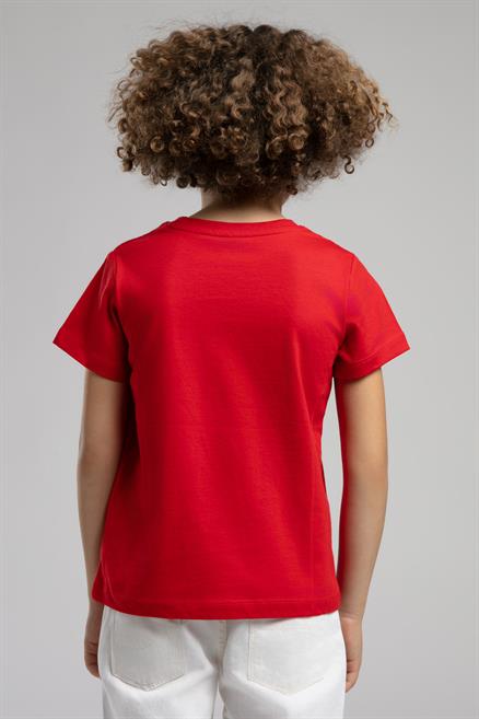 Bangor Erkek Çocuk %100 Pamuk T-Shirt Kırmızı