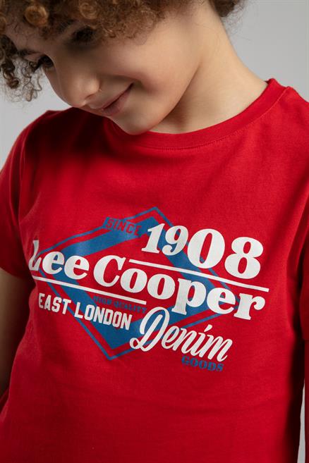 Bangor Erkek Çocuk %100 Pamuk T-Shirt Kırmızı