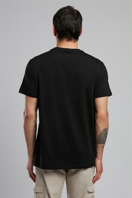Bart Erkek %100 Pamuk O Yaka T-Shirt Siyah