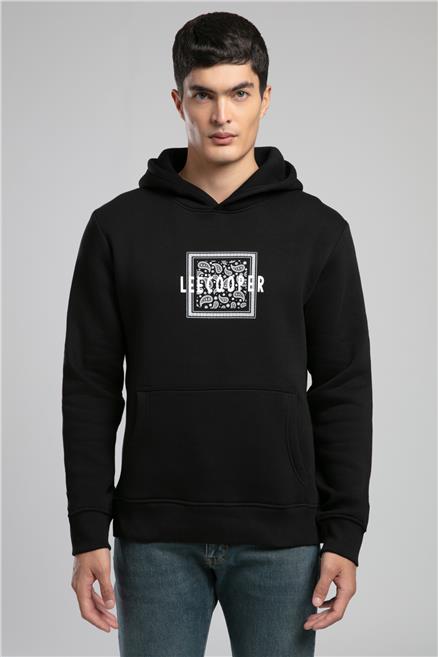 Bartex Erkek Kapüşonlu Sweatshirt Siyah