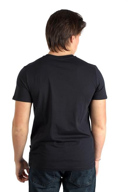 Baselo Erkek %100 Pamuk O Yaka T-Shirt Lacivert
