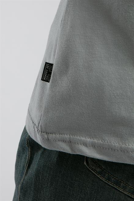 Baselo Erkek %100 Pamuk O Yaka T-Shirt Gri