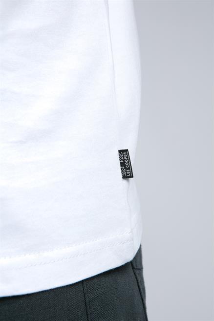 Baselo Erkek %100 Pamuk O Yaka T-Shirt Beyaz