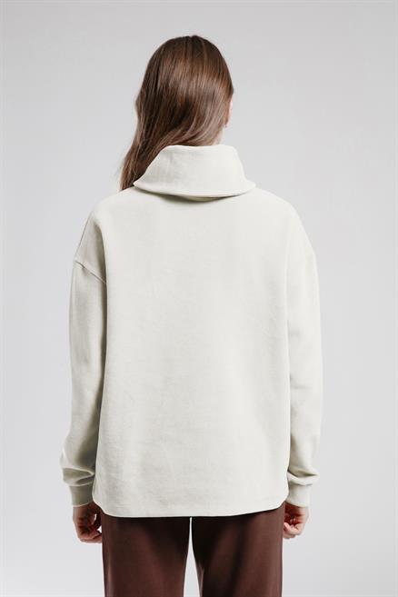 Beckıe Kadın Balıkçı Yaka Sweatshirt Ekru