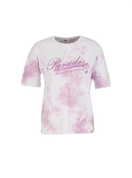 Becky Kadın %100 Pamuk Bisiklet Yaka T-Shirt Lilla