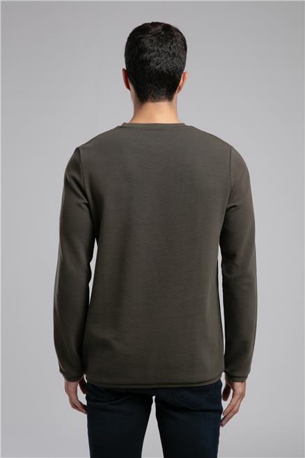 Ben Erkek O Yaka Sweatshirt Haki