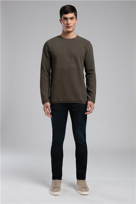 Ben Erkek O Yaka Sweatshirt Haki