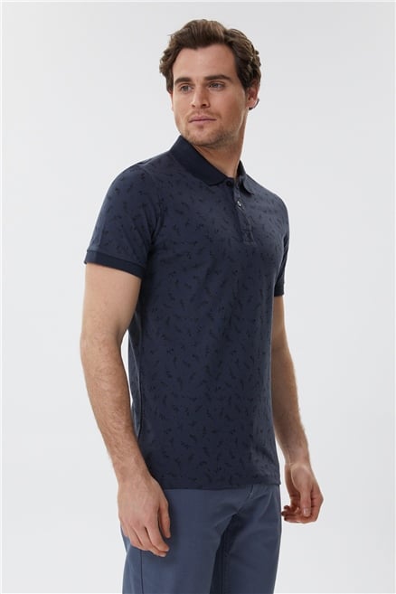 Bernard Erkek %100 Pamuk Polo Yaka T-Shirt Antrasit