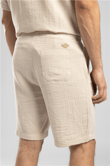Bosea Erkek Regular Fit Şort Beyaz