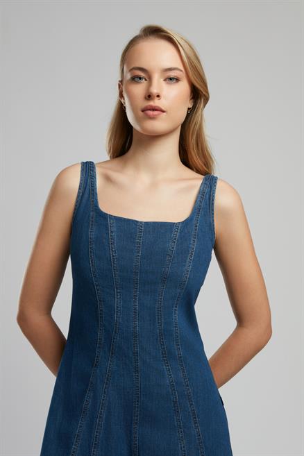 Brian Kadın Jean Elbise Denim