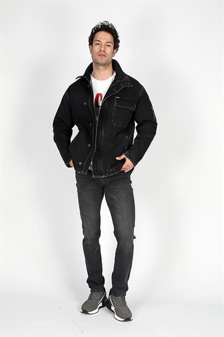 British 1 Erkek %100 Pamuk Jean Ceket