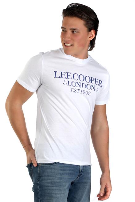 Cador Erkek %100 Pamuk O Yaka T-Shirt Beyaz