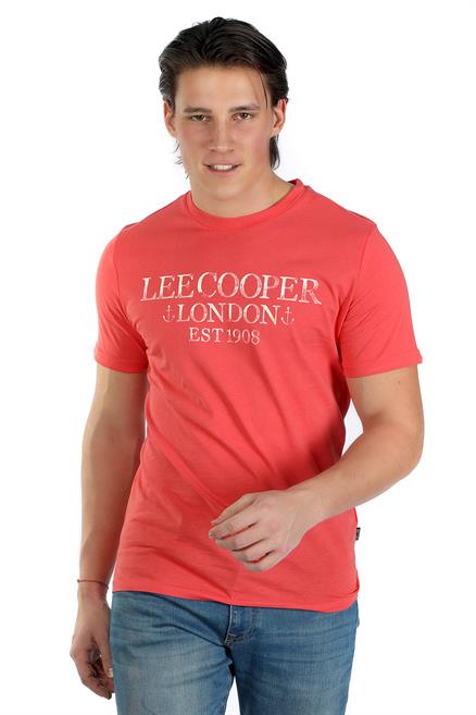 Cador Erkek %100 Pamuk O Yaka T-Shirt Mercan
