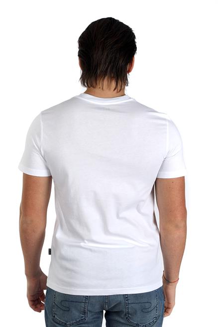 Cador Erkek %100 Pamuk O Yaka T-Shirt Beyaz