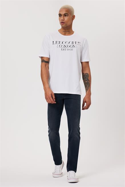 Cador Erkek %100 Pamuk O Yaka T-Shirt Beyaz