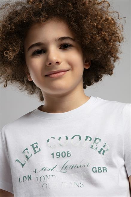 Cardiff Erkek Çocuk %100 Pamuk T-Shirt Beyaz