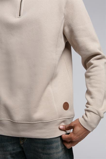 Ceaser Erkek Dik Yaka Sweatshirt Bej