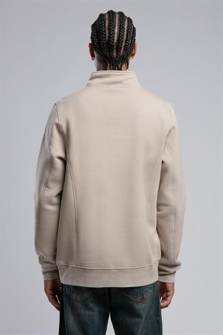 Ceaser Erkek Dik Yaka Sweatshirt Bej