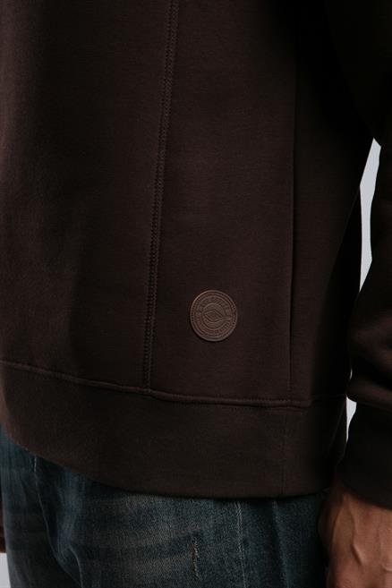 Ceaser Erkek Dik Yaka Sweatshirt Kahverengi
