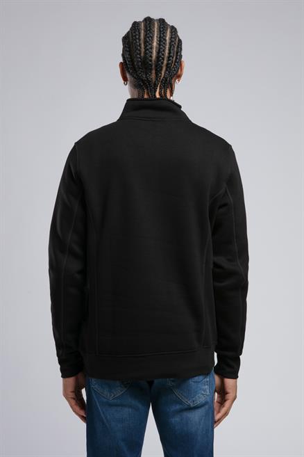 Ceaser Erkek Dik Yaka Sweatshirt Siyah