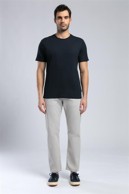 Conroy Erkek %100 Pamuk O Yaka T-Shirt Lacivert