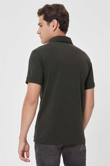 Daker Erkek Polo Yaka T-Shirt Haki