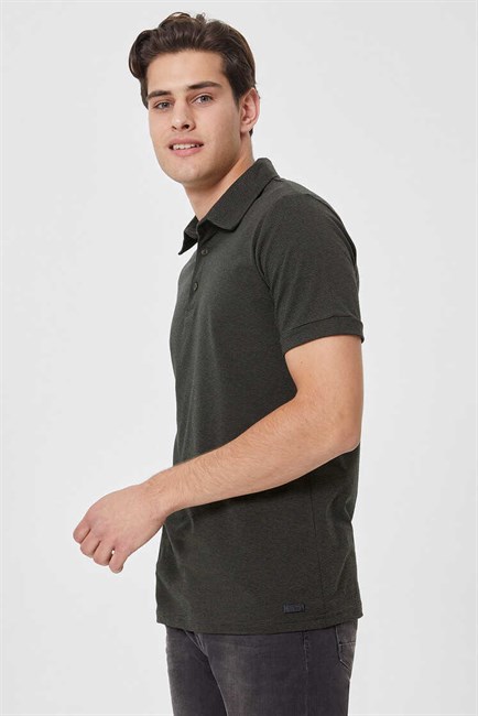 Daker Erkek Polo Yaka T-Shirt Haki