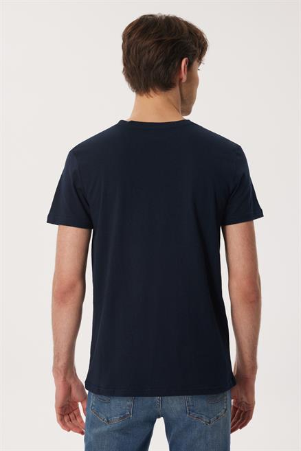 Daniel Erkek %100 Pamuk O Yaka T-Shirt Lacivert