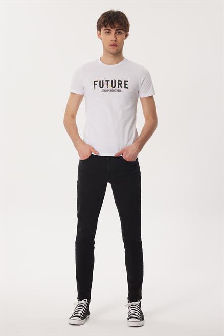 David Erkek %100 Pamuk O Yaka T-Shirt Beyaz
