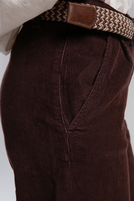 Days Yüksek Bel Geniş Paça Kesim Geniş Paça Kahve Kadın Pantolon