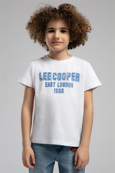 Dennis Erkek Çocuk %100 Pamuk T-Shirt Beyaz