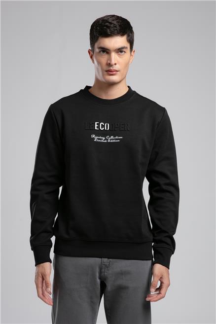 Desavvı Erkek O Yaka Sweatshirt Siyah