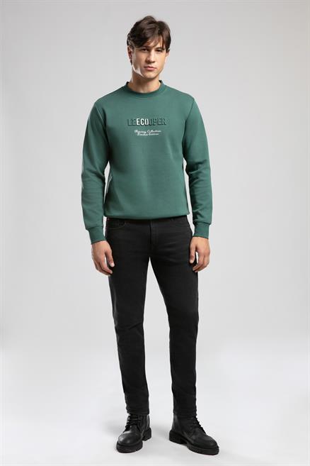 Desavvı Erkek O Yaka Sweatshirt Zümrüt