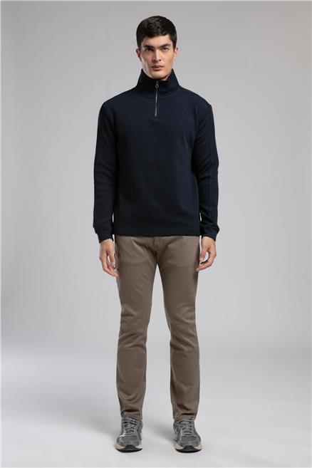 Desona Erkek Dik Yaka Sweatshirt Lacivert
