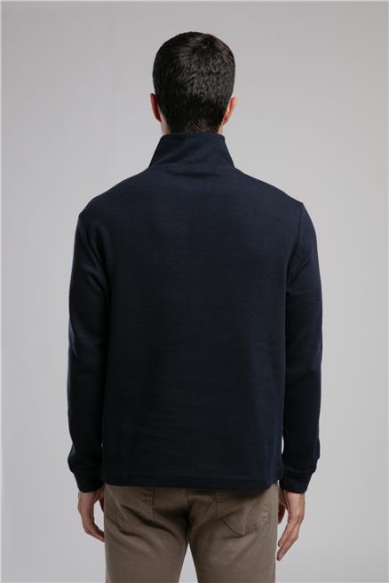 Desona Erkek Dik Yaka Sweatshirt Lacivert