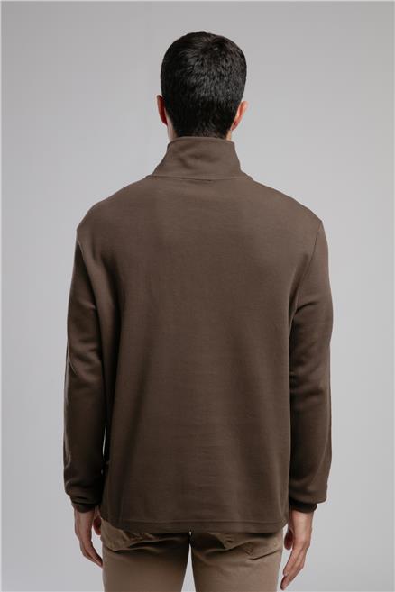 Desona Erkek Dik Yaka Sweatshirt Yeşil