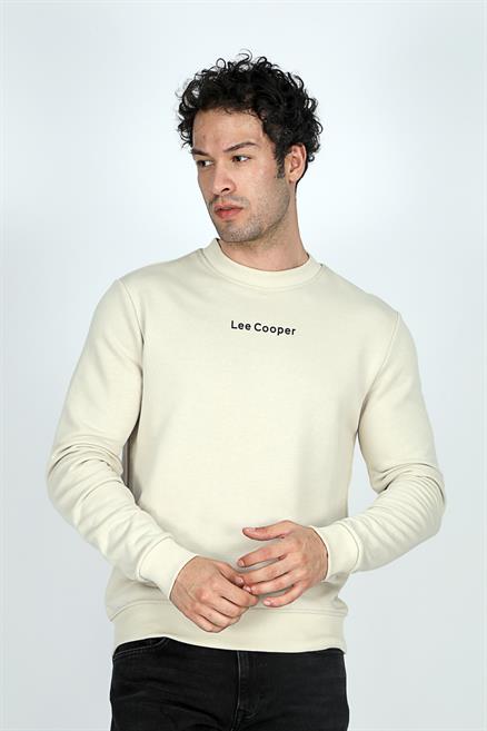 Dorre Erkek O Yaka Sweatshirt Ekru