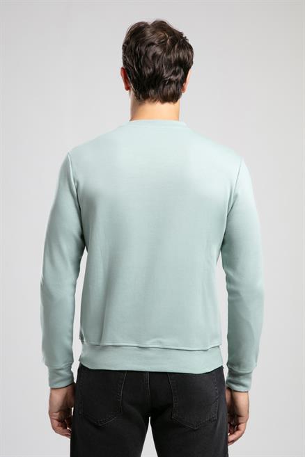 Dorres Erkek O Yaka Sweatshirt Yeşil