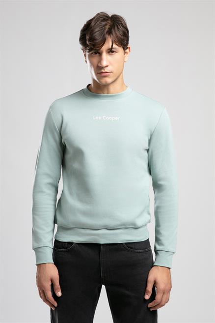 Dorres Erkek O Yaka Sweatshirt Yeşil