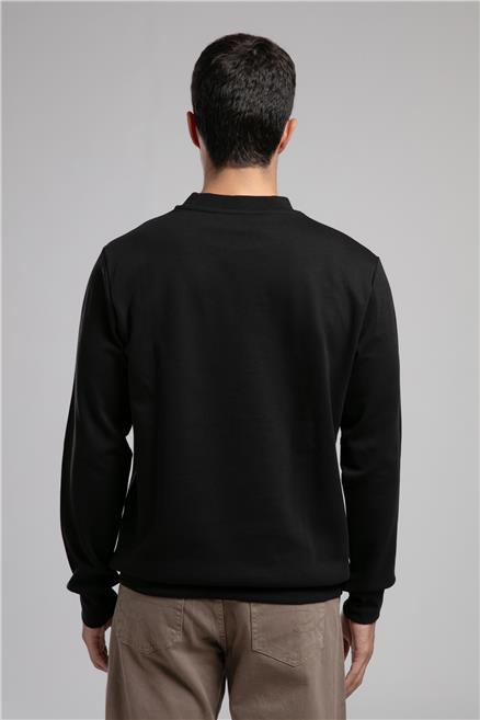 Dorres Erkek O Yaka Sweatshirt Siyah