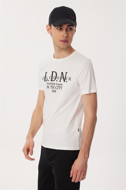 Ellery Erkek %100 Pamuk O Yaka T-Shirt Beyaz