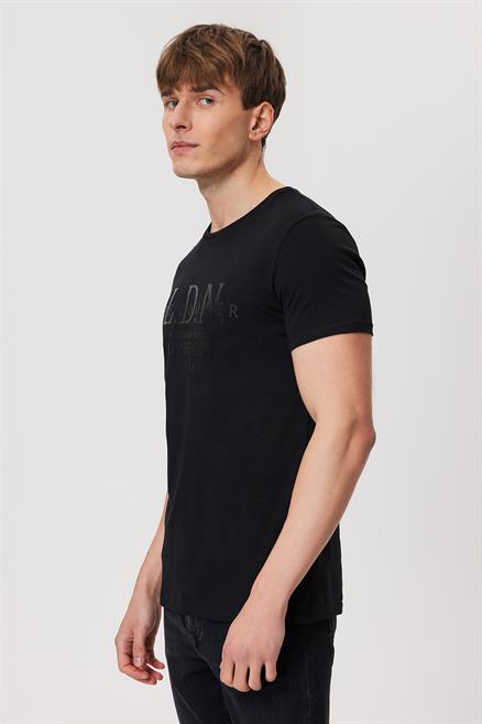 Ellery Erkek %100 Pamuk O Yaka T-Shirt Siyah