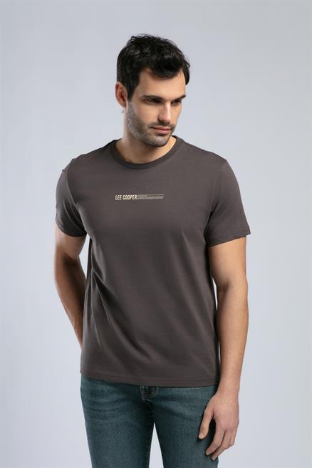 Elvis Erkek %100 Pamuk O Yaka T-Shirt Kahve