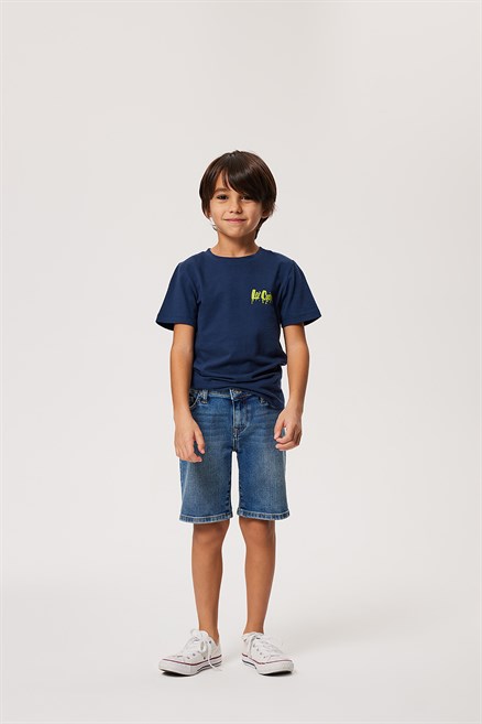 Elyo 5 Erkek Çocuk Jean Şort Denim