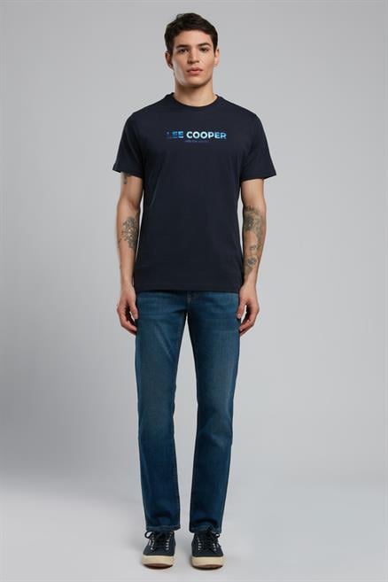 Ember Erkek %100 Pamuk O Yaka T-Shirt Lacivert