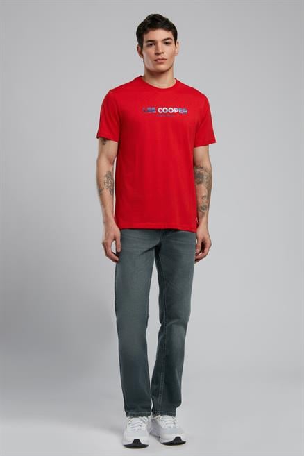 Ember Erkek %100 Pamuk O Yaka T-Shirt Kırmızı